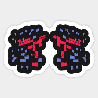 The Red, White, and Blue (Or Black) Sticker